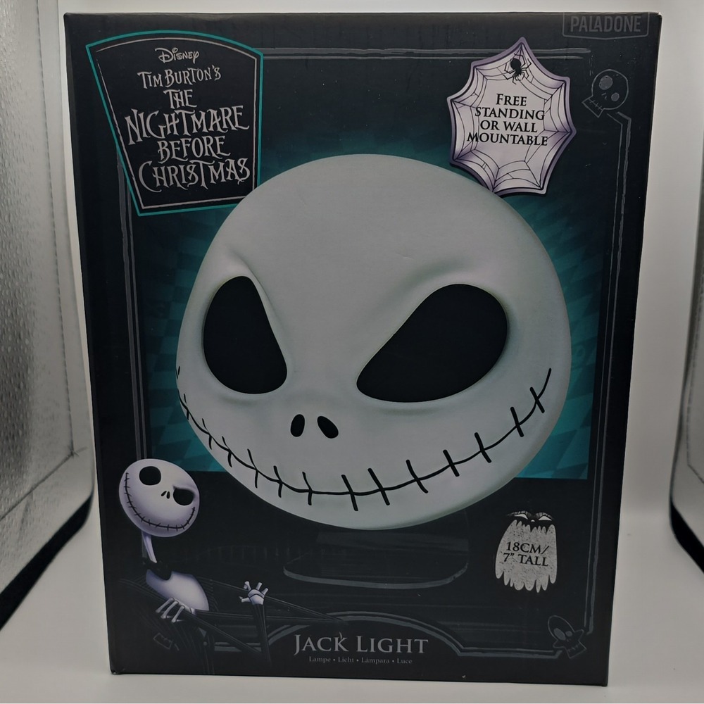 Paladone Disney Nightmare Before Christmas Jack LED Wall Light 7in Black/White